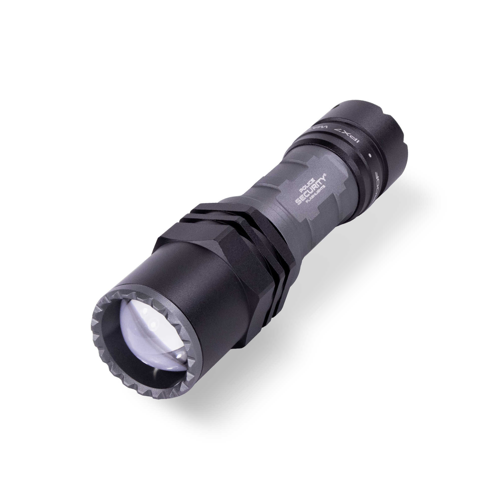Police Security Long Throw Flashlight, 500 Lumens, 1/4-Mile Beam, 3AAA, Model# 97818